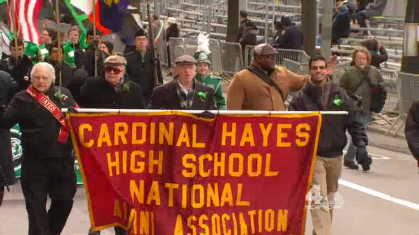 Cardinal Hayes and Power Memorial Alums March In Today's 5th Avenue St. Patrick's Day ...