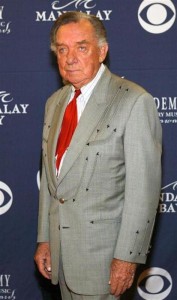 RAY PRICE ARRIVES AT THE ACADEMY OF COUNTRY MUSIC AWARDS IN LAS VEGAS.