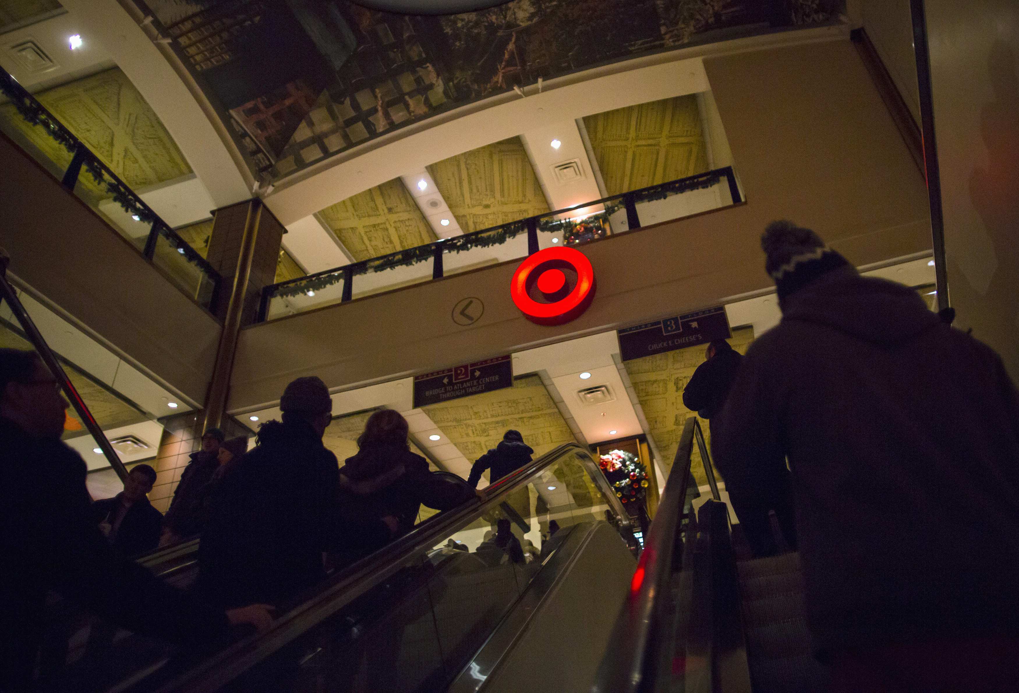 Shoppers are seen at a Target store during Black Friday sales in the Brooklyn borough of New York