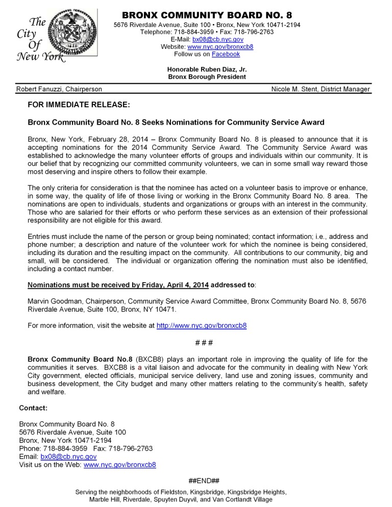 csa press release for nominations 2014-001