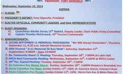 Morris Park Community Association Meeting- September 10, 2014