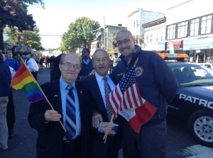 Senator Gustavo Rivera, a forever advocate for equal rights for all with Sal Conforto and Lewis Goldstein. 