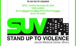 SUV Community Rally for Shooting on Allerton Avenue 12/2/14