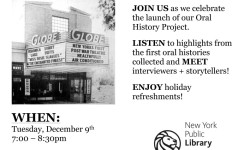 December 9th Oral History Kick-Off Event