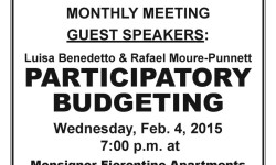 VNNA Monthly Meeting – NEW LOCATION – Wed. Feb. 4, 2015, 7:00 pm at MONSIGNOR FIORENTINO APARTMENTS
