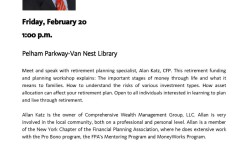 Upcoming Events at Pelham Parkway-Van Nest Library