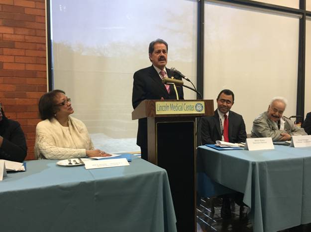 Congressman José E. Serrano spoke at the Community Advisory Boards of Lincoln Medical Center, Morrisania Diagnostic and Treatment Center, and Segundo Ruiz Belvis Diagnostic and Treatment Center Eleventh Annual Legislative Summit. (03/13/2015)