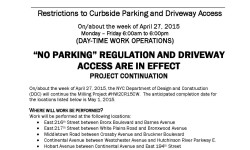 Community Advisory Notice For Day Time Milling To Continue In The Bronx (Project #HW2CR15CW)