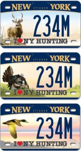 I Love NY Hunting - License Plates
