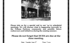 Pelham Parkway Neighborhood Association June 9th Meeting