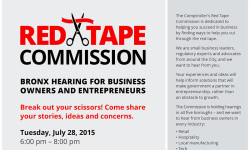 Comptroller Stringer’s Red Tape Commission Bronx Hearing – 7/28