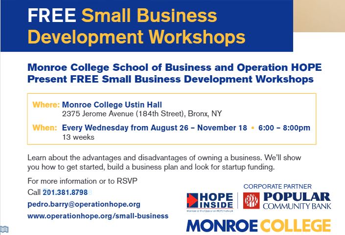 Free Small Business Development Workshops_2015