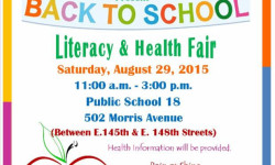 Bronx Back To School Literacy & Health Fair 2015
