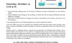 Free workshop on Medicare at the NY Public Library Pelham Bay branch Sat., Oct. 10 @ 2pm