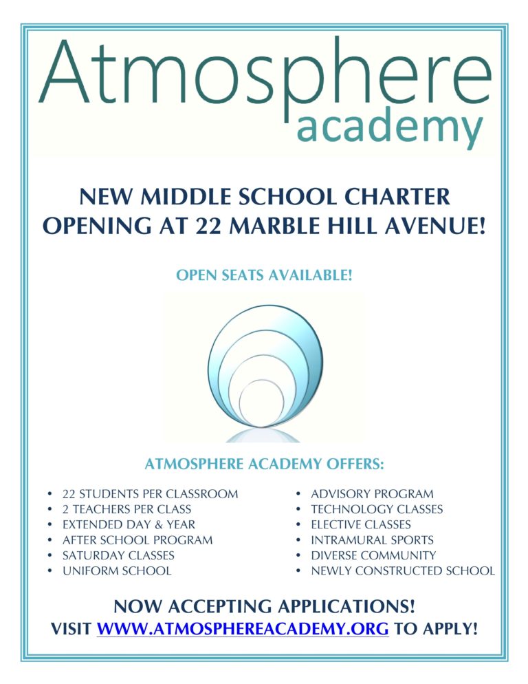 Atmosphere Academy Public Charter School Open Seats The Bronx Chronicle