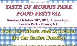 Taste of Morris Park Food Festival 10/18/15