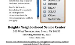 Free Benefits Application Assistance for Older New Yorkers on Oct 15