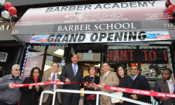 BP Diaz Cuts Ribbon at New Barber Training School