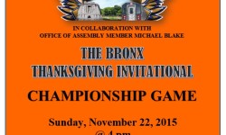 EF Sports and Assembly Member Michael Blake will host The Bronx Thanksgiving Invitational Championship Game
