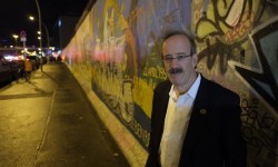 Congressman Eliot Engel at the Berlin Wall