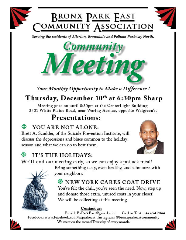 Flyer for Social Media - B-PECA December Community Meeting