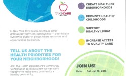 Take Care New York Community Health Forum – 1/16/16