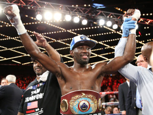 Crawford victory. Credit: Mikey Williams, Top Rank