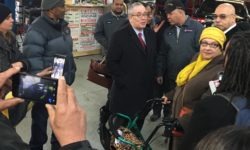 Comptroller Stringer toured businesses with CASA Bronx on Friday, February 19