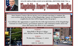 State Senator Rivera to Host Community Meeting Re: Kingsbridge Armory Development Project