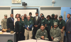 BP Diaz Visits UPS, CERT Volunteers