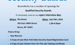 Hiring Event For Security Guards 4/8/16