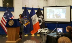 Deputy Mayor Dr. Herminia Palacio delivers a local version of SOTC 2016. Photo credit: The Bronx Chronicle