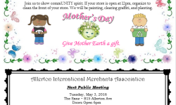 Allerton International Merchants Association Upcoming Event – Mother’s Day Clean-Up