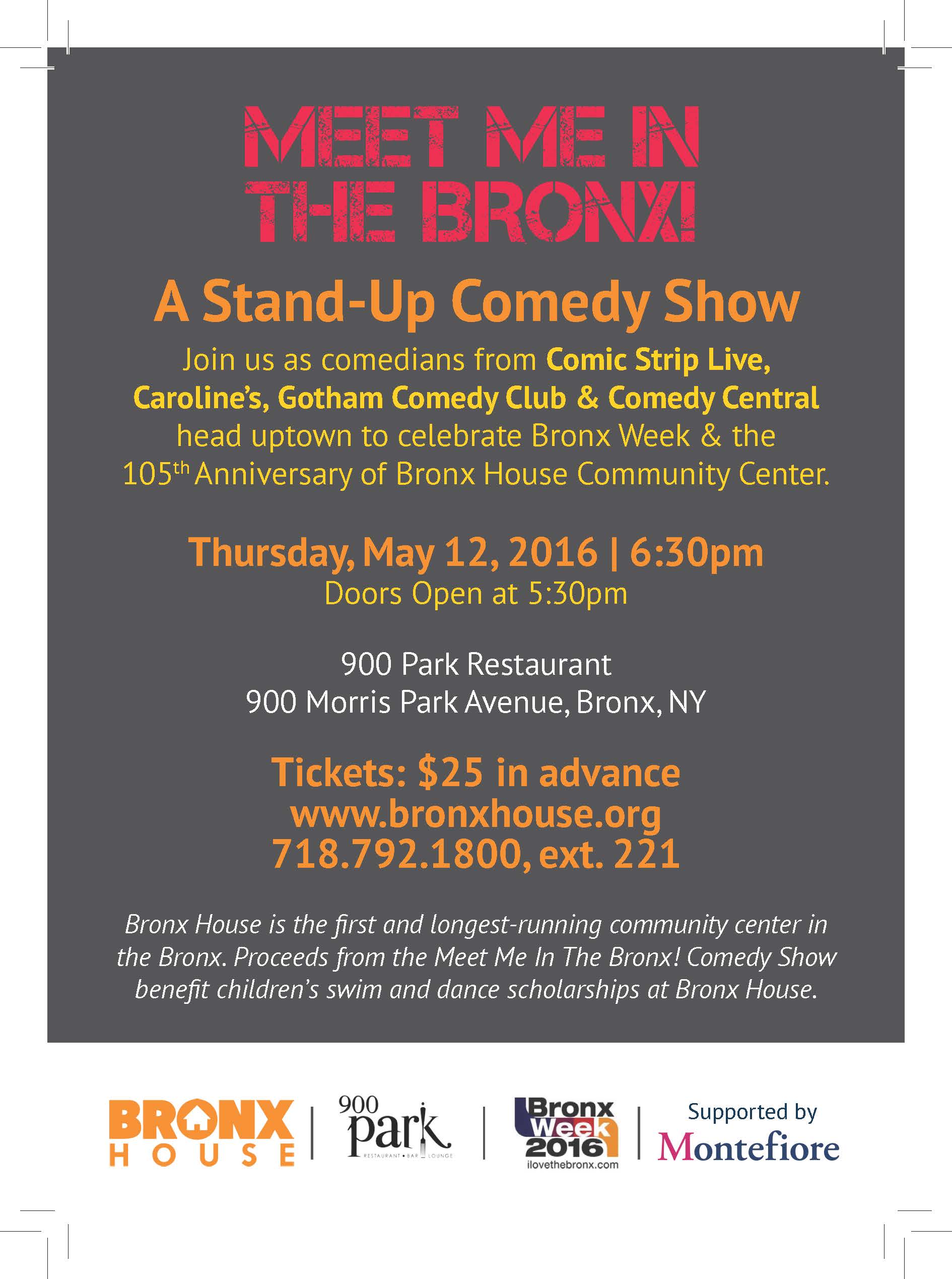 Meet Me In the Bronx! Comedy Show benefitting Bronx House_Page_2