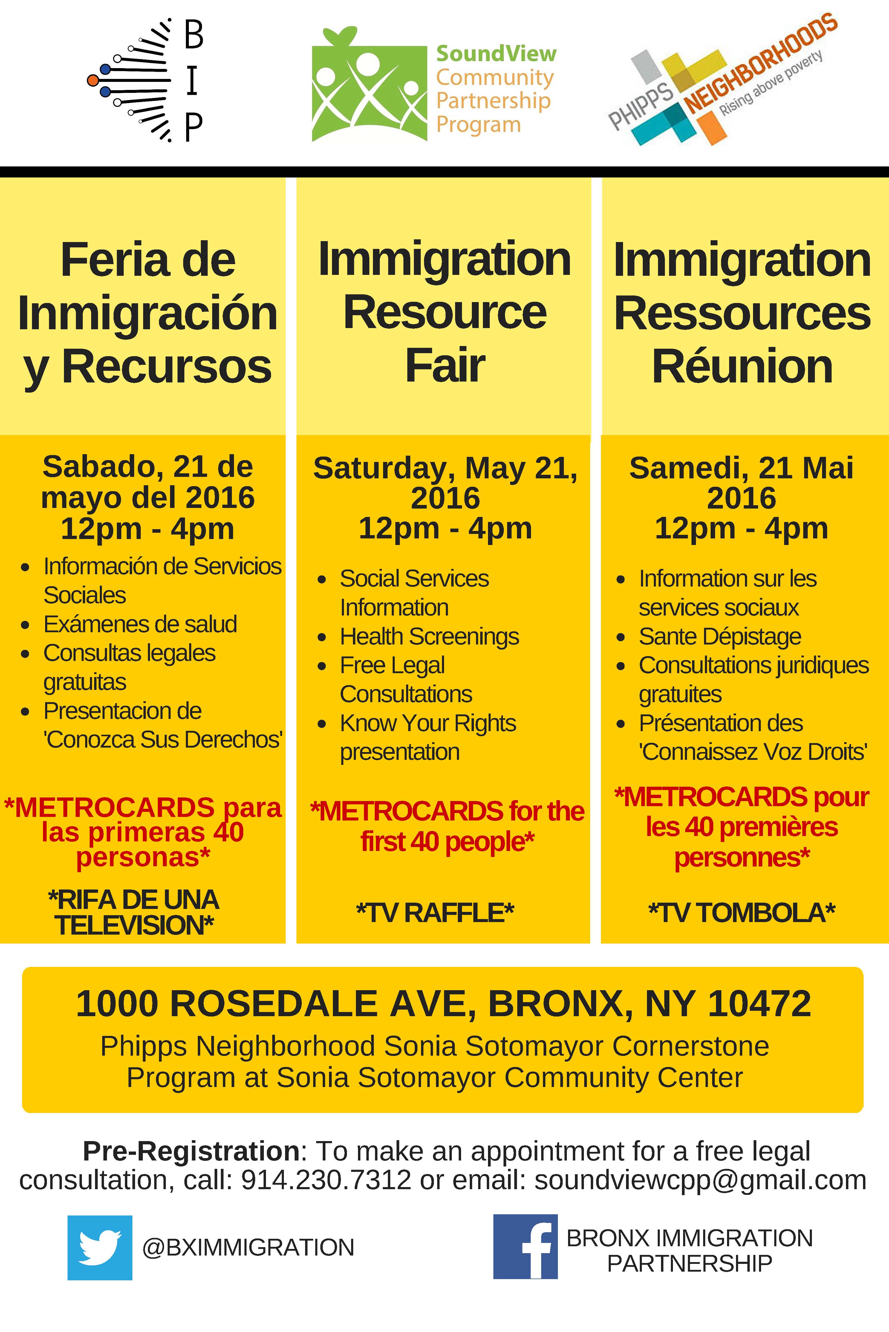Immigration and Resource Fair
