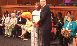Senator Rivera Honors Trudy Pogue as the 2016 “Woman of Distinction”