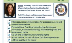 Bronx Homeowner Forum – Monday, June 20