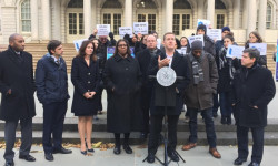 Public Advocate, Council Delegation Endorse Home Stability Support at City Hall Rally