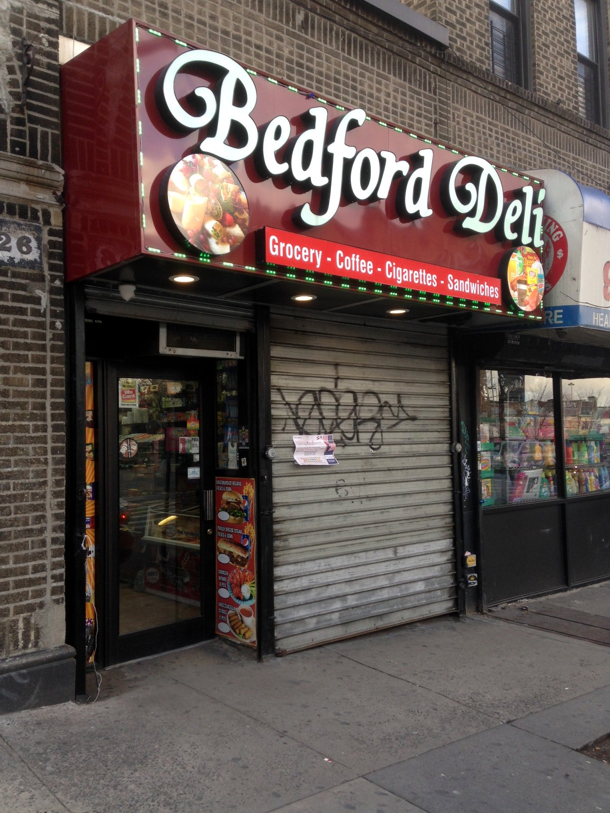 The Bedford Deli on East Bedford Park Boulevard was also closed due to the protest.--Photo by David Greene