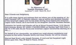 Funeral Details for Joseph Penasso