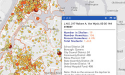 Interactive map: NYC students living in homeless shelters