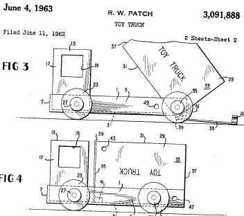 Robert W. Patch's design for his toy truck.