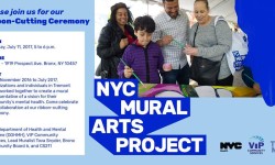 Ribbon Cutting Ceremony for NYC Mural Arts Project at CS211 – July 11th