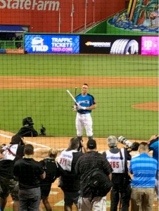 NY Yankees All-Star Aaron Judge at the home run derby. Credit: Mira Soto
