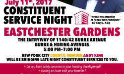 COUNCIL MEMBER ANDY KING TO HOST CONSTITUENT NIGHT ON JULY 11TH