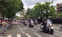 This is solidarity and this is respect. +300 police motorcycles from departments across the country honoring Det. Familia. #NeverForget