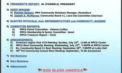 The Morris Park Community Association Meeting – July 5th