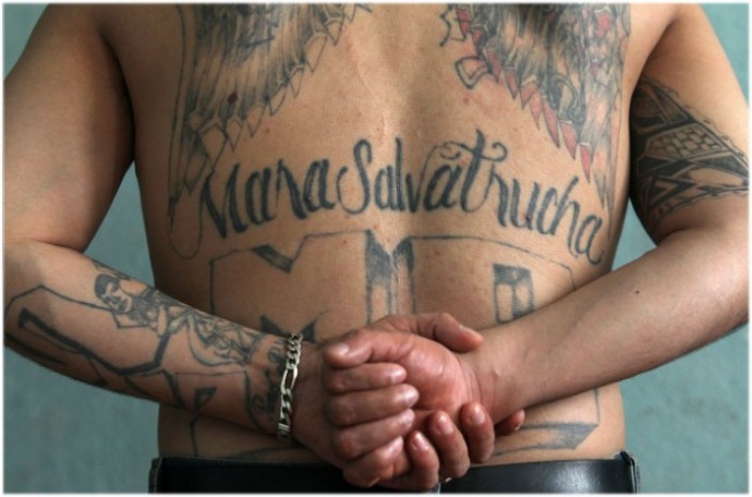 MS-13 gang members tattooes. Credit: ibtimes.co.uk