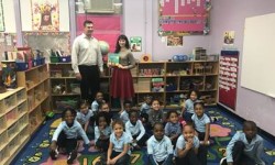 In partnership with non-profit organization Books for Kids, McDonald’s franchisee David Singelyn distributed more than 100 books to preschool-aged children at Gwendolyn B. Bland, ELC.