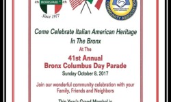 Bronx Columbus Day Parade Events this Sunday, October 8th